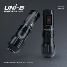 Беспроводная тату-машинка AVA UNI-B Черная (регулируемый ход иглы 2,5 мм. - 4,5 мм.)