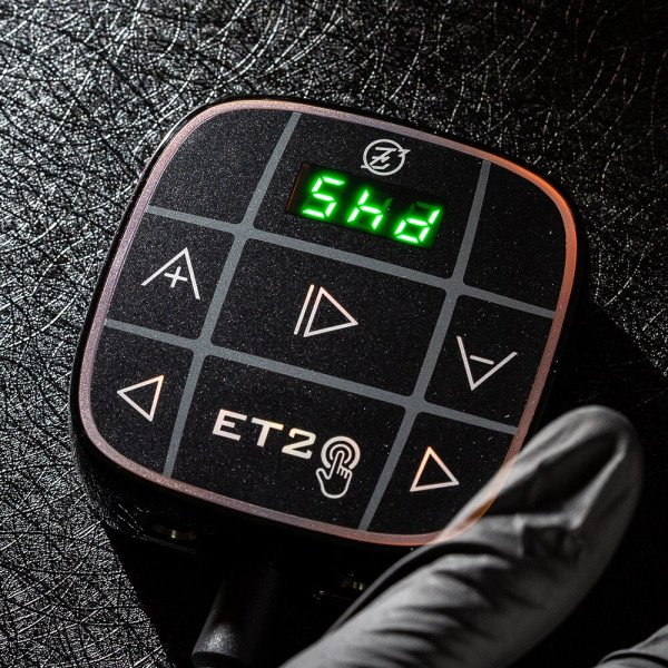 Блок живлення EZ Easy Touch 2 Black з магнітами, кольоровою підсвіткою та ручним керуванням для тату машинки