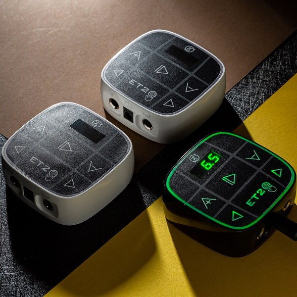 Блок живлення EZ Easy Touch 2 Black з магнітами, кольоровою підсвіткою та ручним керуванням для тату машинки