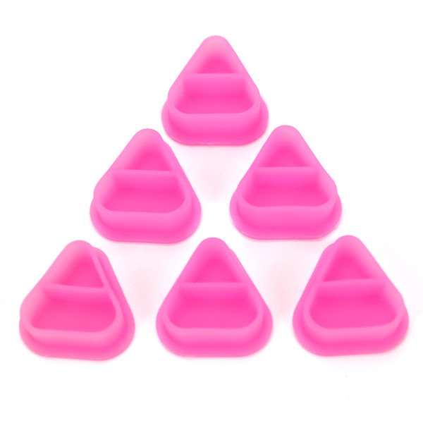Силіконові капси (ковпачки) для фарби трикутні AVA 