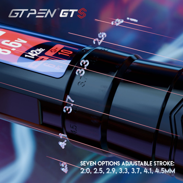 Бездротова тату-машинка AVA GTS Срібна ( хід голки 2,0-4,5мм)