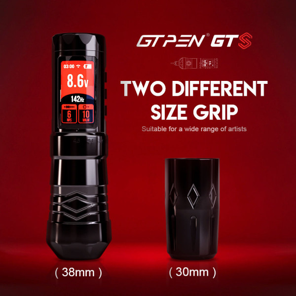 Бездротова тату-машинка AVA GTS Срібна ( хід голки 2,0-4,5мм)