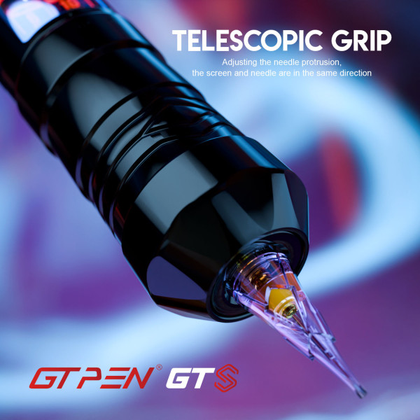 Бездротова тату-машинка AVA GTS Срібна ( хід голки 2,0-4,5мм)