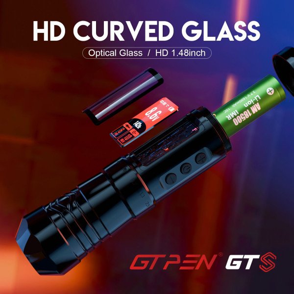 Бездротова тату-машинка AVA GTS Срібна ( хід голки 2,0-4,5мм)