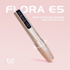 Беспроводная тату-машинка AVA Flora E5 Розовая ( ход иглы 2.0–3.2 мм)