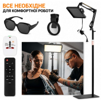 Лампа поляризаційна ПОТУЖНА + окуляри + лінза (Набір для роботи та гарних фотографій для портфоліо без бліків) 