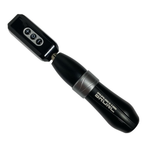 Бездротова машинка для тату BRONC Pen V10 Grey (Набір: машинка + акумулятор)