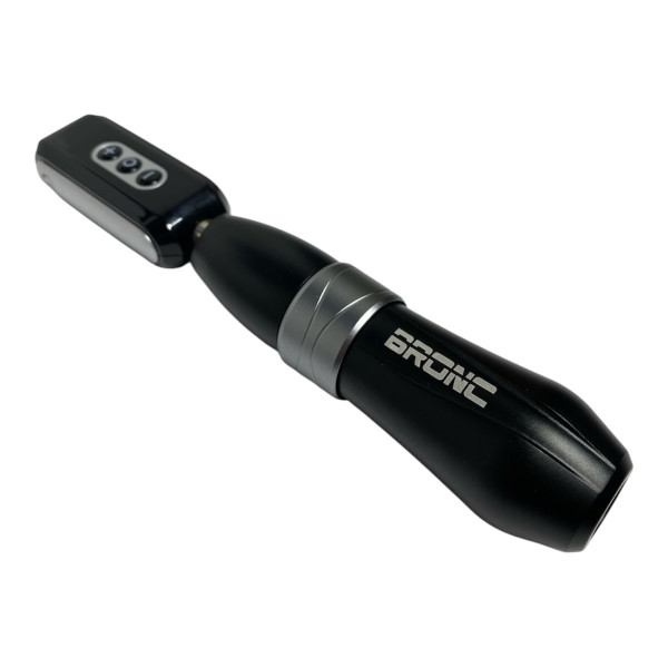 Бездротова машинка для тату BRONC Pen V10 Grey (Набір: машинка + акумулятор)