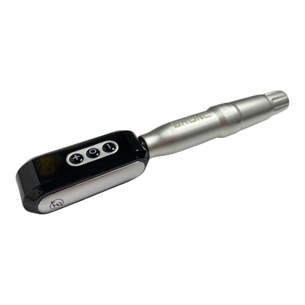Беспроводная машинка для тату BRONC Pen V4 Grey (Набор: машинка + акумулятор)