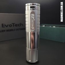 Беспроводная тату-машинка EZ EvoTech Silver (до 8 часов работы)