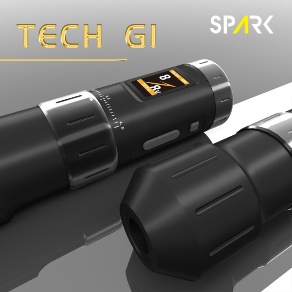 Бездротова тату-машинка Spark Tech G1 (2,5-4,5мм змінний хід голки) BLACK