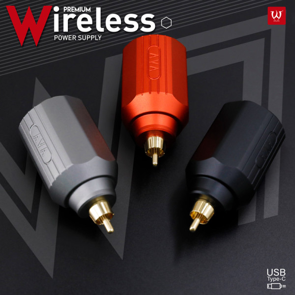 Бездротовий блок живлення AVA W7 Black для тату машинки