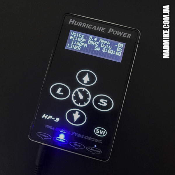 Блок живлення Hurricane Power-HP3 для тату машинки