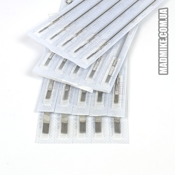 РОЗПРОДАЖ Голки для тату 5 M1 | 0.35mm (тінь/забарвлення)