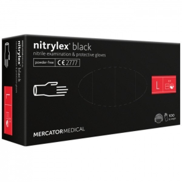 Нітрилові перчатки Mercator Nitrylex BLACK