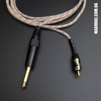 RCA-корд с прямым штекером красный для татуировки машинки.