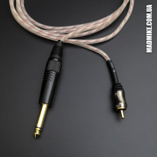 RCA-корд с прямым штекером красный для татуировки машинки.