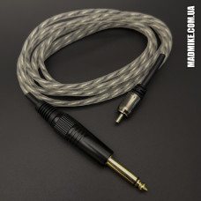 RCA-корд с прямым штекером черный для татуировки машинки