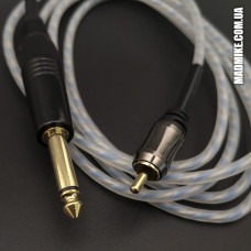 RCA-корд с прямым штекером синий для татуировки машинки