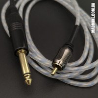 RCA-корд с прямым штекером синий для татуировки машинки