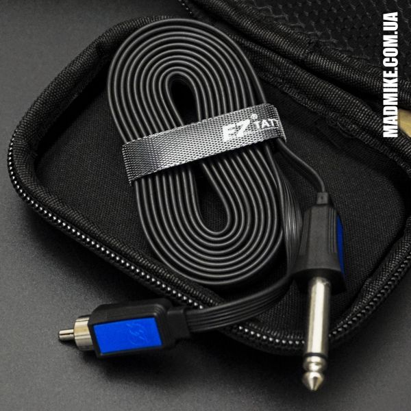 EZ Master Flat RCA Cord (синий) для тату машинки
