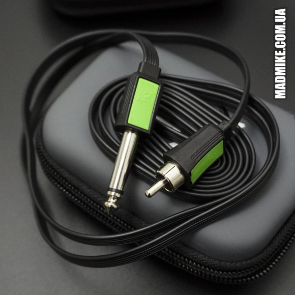 EZ Master Flat RCA Cord (зелений) для тату машинки